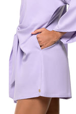 omen's Ocean Drive Cover-Up with Front Tie – Lightweight Beach Kimono in Lavendula for Pool, Vacation & Cruise