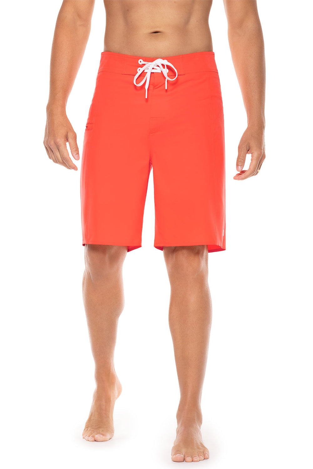 Men's San Marino Boardshort – Vivid Coral Quick-Dry Swim Trunks for Beach, Surf & Pool