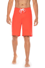 Men's San Marino Boardshort – Vivid Coral Quick-Dry Swim Trunks for Beach, Surf & Pool