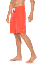 Men's San Marino Boardshort – Vivid Coral Quick-Dry Swim Trunks for Beach, Surf & Pool