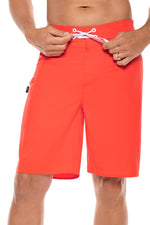 Men's San Marino Boardshort – Vivid Coral Quick-Dry Swim Trunks for Beach, Surf & Pool