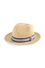 1st Street Men's Classic Poly Knit Fedora – Natural Woven Hat for Sun Protection, Casual & Dressy Occasions