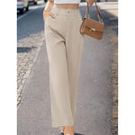 Women’s Elegant Suit Pants with Pockets – Office Trousers