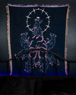 Rat King Dark Folklore Woven Blanket – Goth Tapestry Throw for Altar, Bedroom, or Dark Academia Decor
