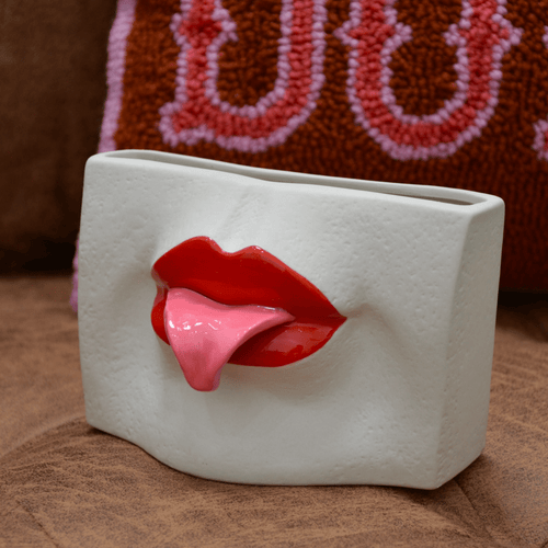 TONGUE TIED VASE  – Modern Sculptural Ceramic Vase for Contemporary Home Decor