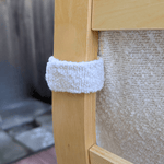 Natural White Bouclé Poäng Slipcover – Compatible with IKEA Poäng Chair & Footstool, Soft Textured Furniture Cover