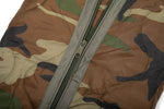 Woobie Blanket 2.0 – Military Poncho Liner with Stuff Sack, Water-Resistant Ripstop, and Zipper for Camping and Tactical Use (Woodland Camo)