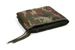 Woobie Blanket 2.0 – Military Poncho Liner with Stuff Sack, Water-Resistant Ripstop, and Zipper for Camping and Tactical Use (Woodland Camo)